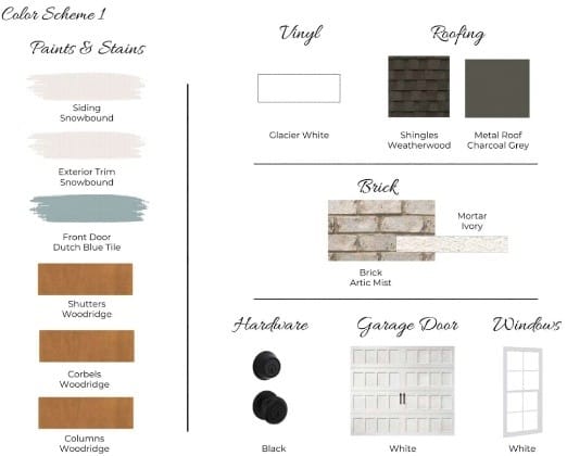 1400 HOMESTEAD, Auburn, AL, 36830, Auburn Farms Lot 7 - Exterior Color Scheme 1