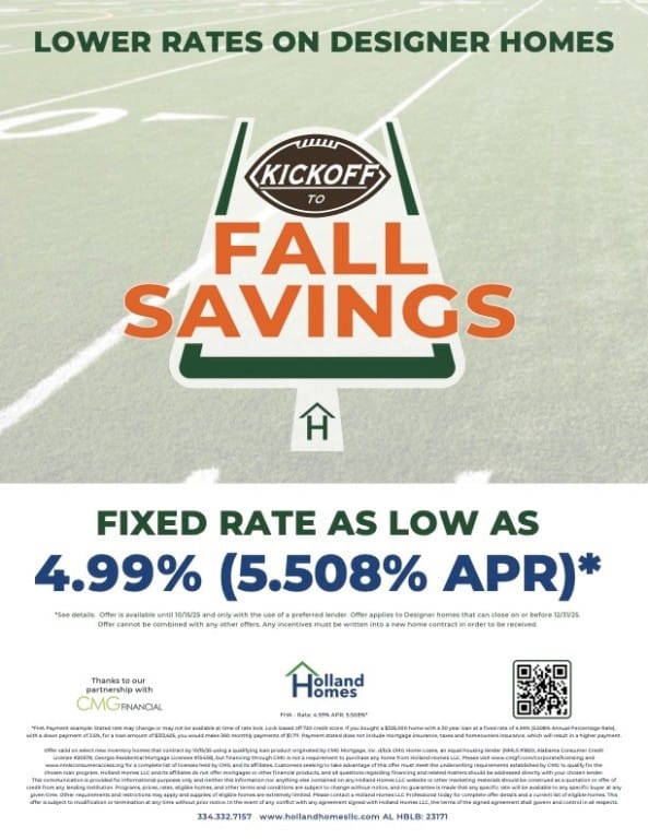 1095 WOODLAND, Opelika, AL, 36801, Save BIG with Fall Savings!