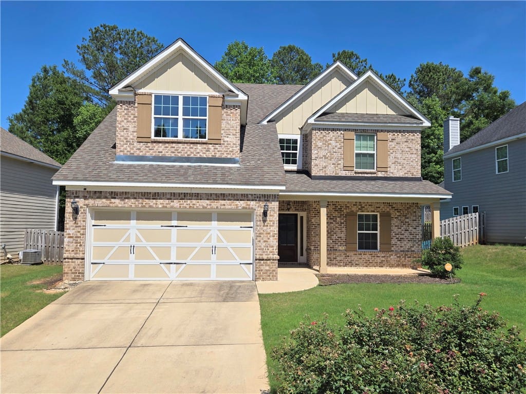 908 Dunkirk Cir, Auburn, AL 36832, A classic brick exterior with a welcoming covered