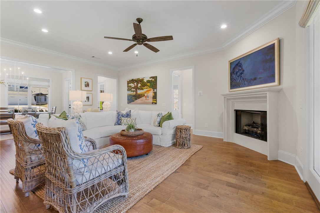 512 Bonny Glen Rd, Auburn, AL 36830, Rich hardwood flooring complements the classic fir
