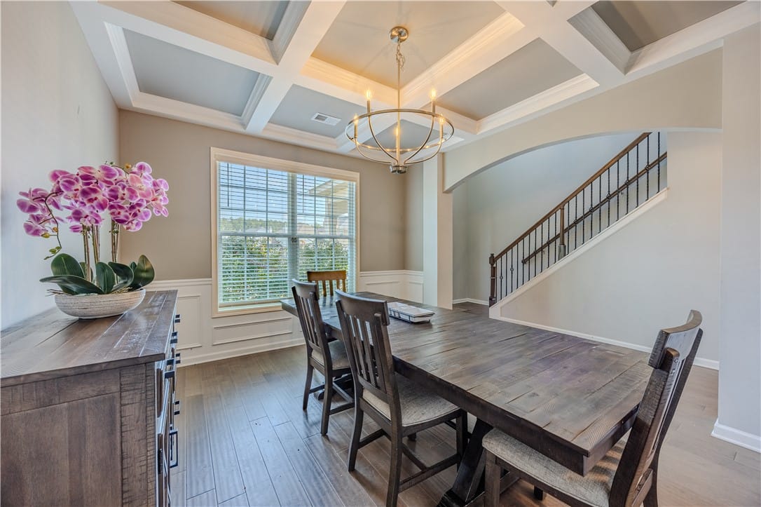 575 NORTHBROOK, Opelika, AL, 36801, Ornate coffered ceilings and rich wood flooring de