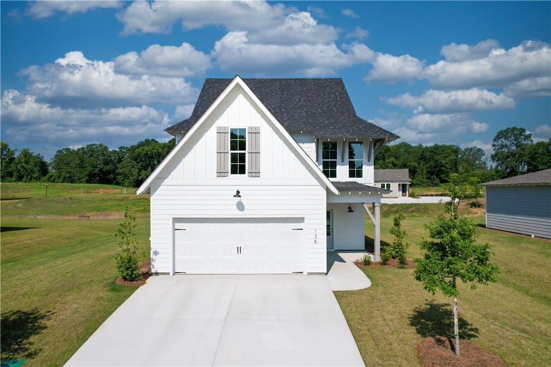 136 Firefly Lane, Opelika, AL, 36804, Front Elevation - Trent