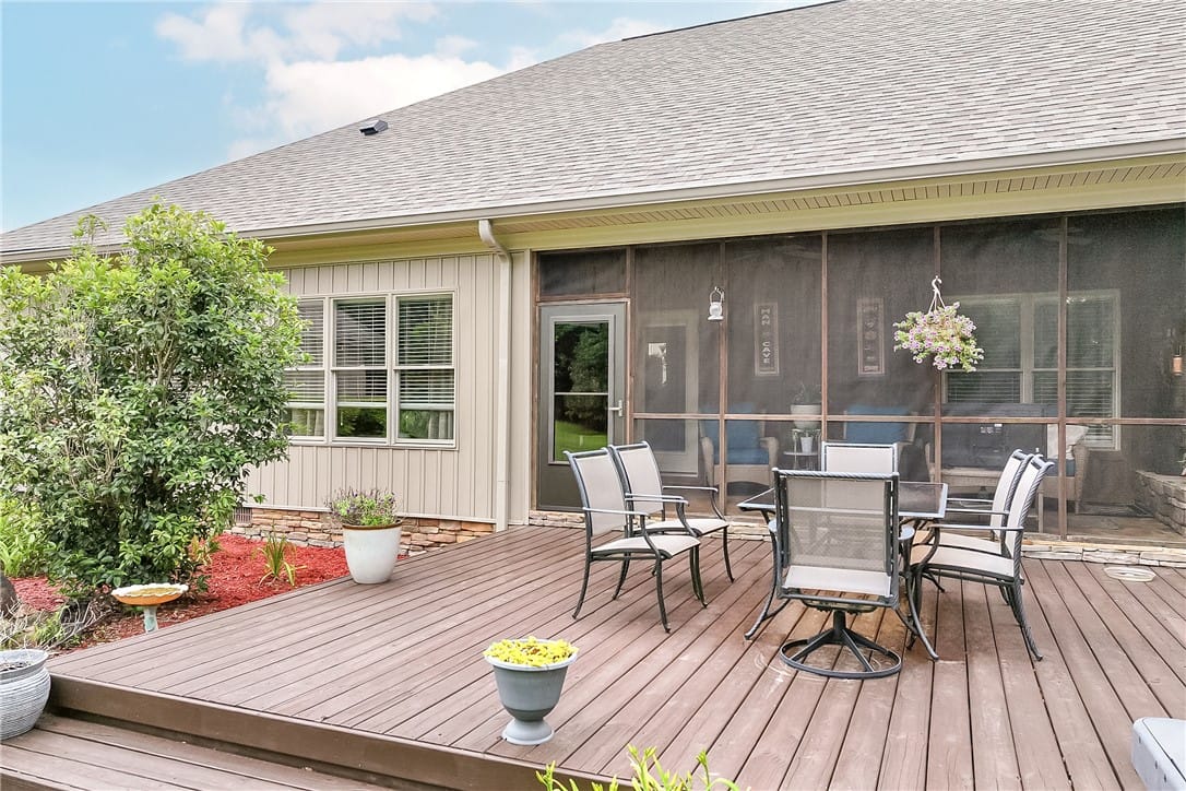 185 Great Ellis Ln, Auburn, AL 36830, A spacious wooden deck provides ample room for out