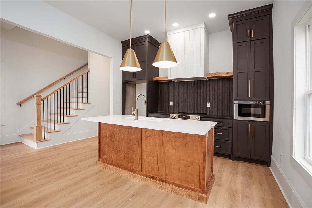 618 Martin Luther King Dr #6, Auburn, AL 36832, A spacious, open-concept kitchen with sleek, moder