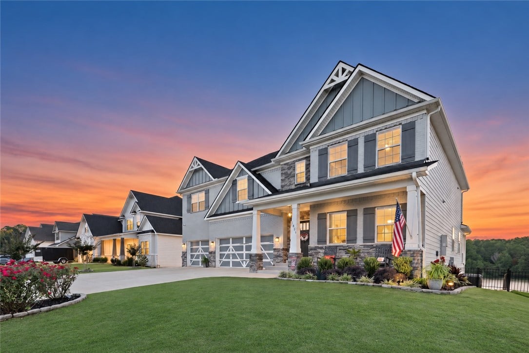 1859 Solamere Ct, Auburn, AL 36832, Multi-textured siding, structured gables, and ston