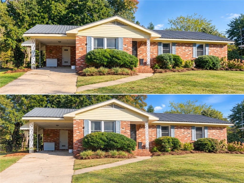 402 Highland Ave, Opelika, AL 36801, Classic brick exterior and a metal roof define thi