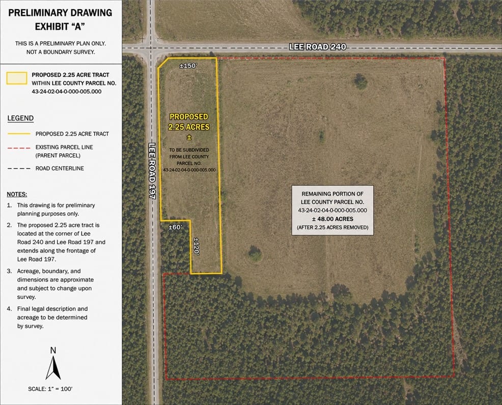0 Lee County Rd 240, Salem, AL 36874, A prime development opportunity with road frontage
