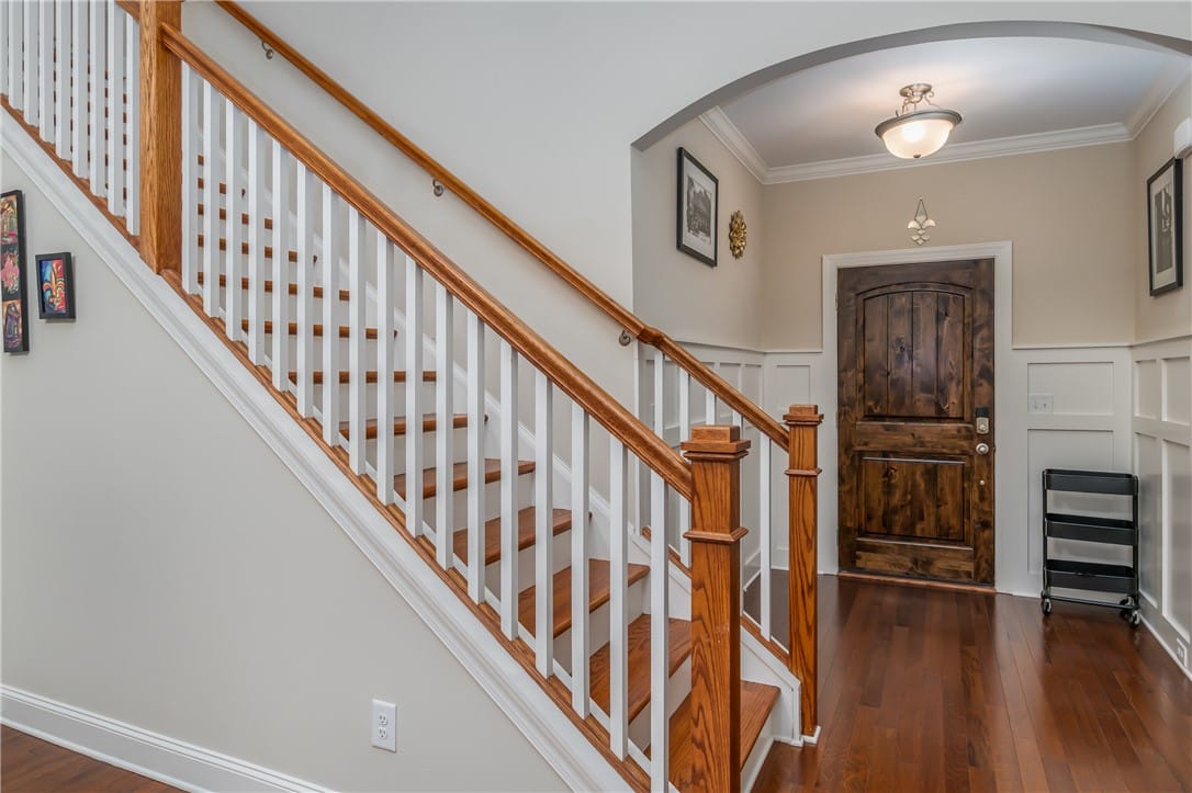 689 Shelton Cove Lane, Auburn, AL 36830, Rich hardwood floors welcome you into this elegant