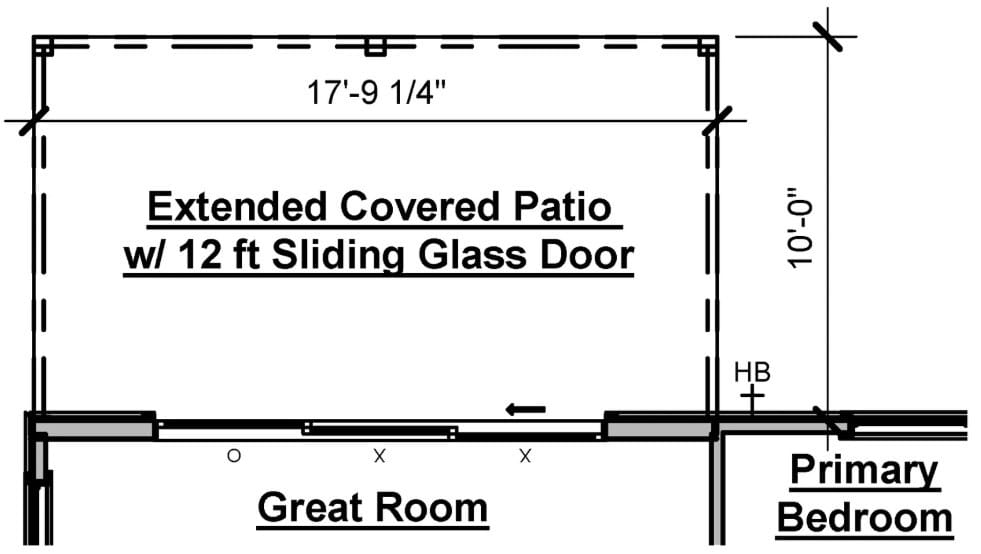 2606 Rutland Rd, Auburn, AL 36832, USA, Extended Covered Patio w/ 12 foot sliding glass do