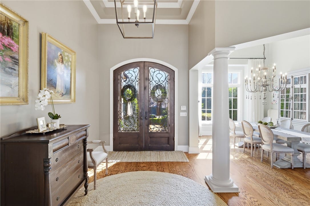 1725 Altamont Ct, Auburn, AL 36830, Ornate double doors welcome you into a grand foyer