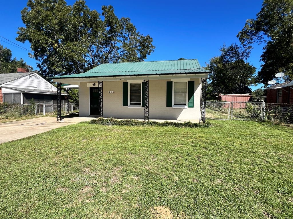 421 Wilton Street, Columbus, GA, 31904, Front of home and Side Gate
