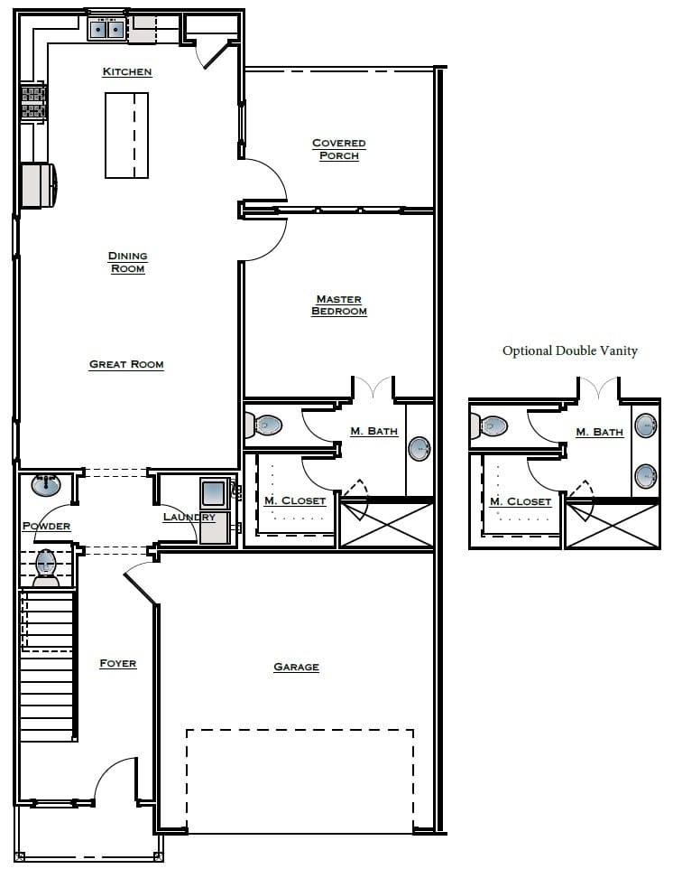 1123 Sarah Ln, Auburn, AL 36830, Auburn Farms Townhome Lot 42 - Eden A - First Floo
