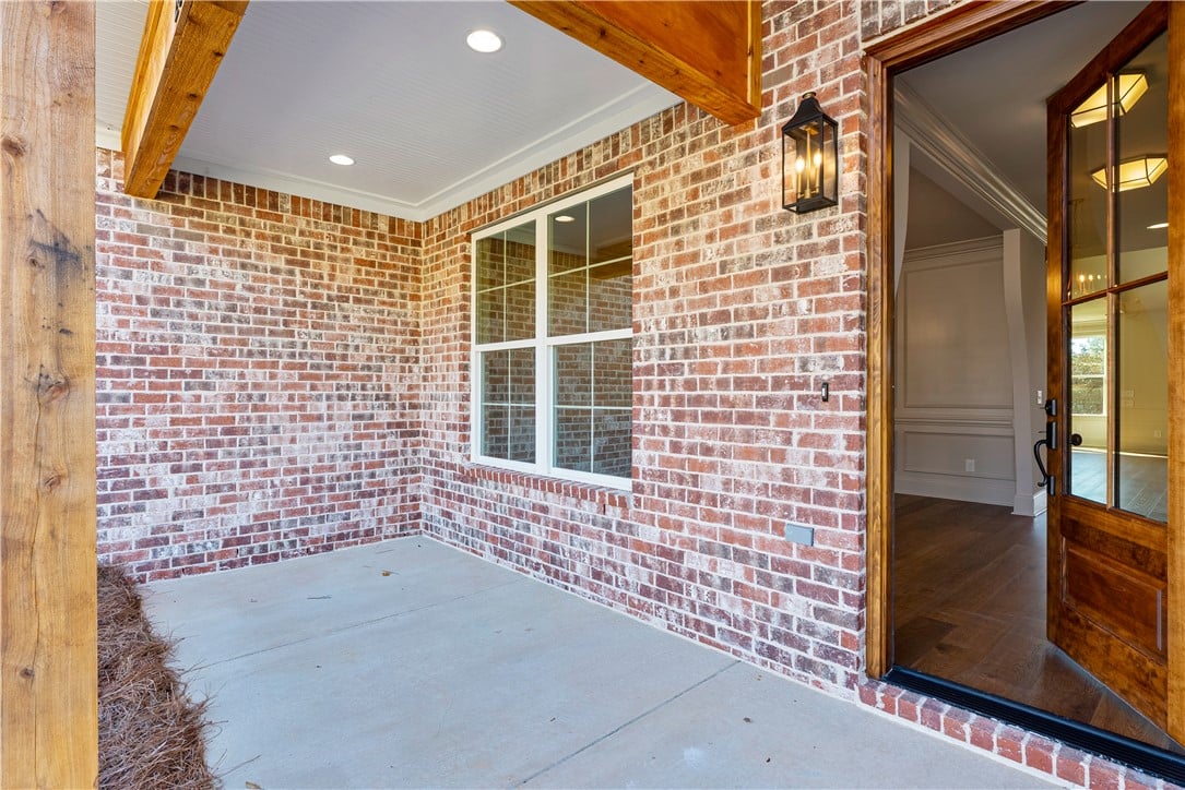 2339 Dalby Pl, Opelika, AL 36804, An inviting brick entryway with a concrete floor w