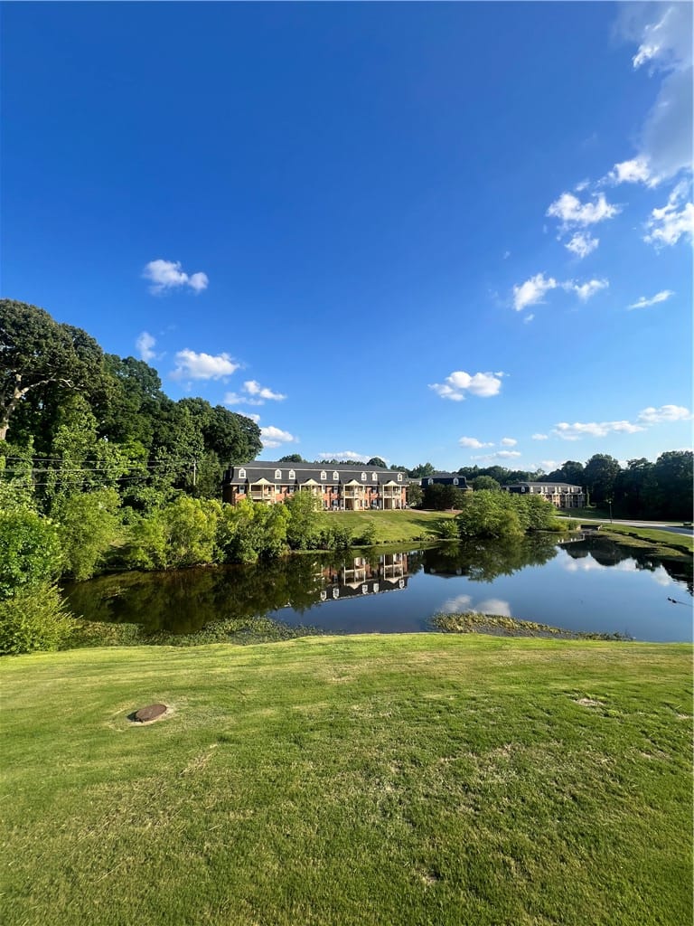 1761 WIRE #14, Auburn, AL 36832, This scenic landscape captures buildings nestled b