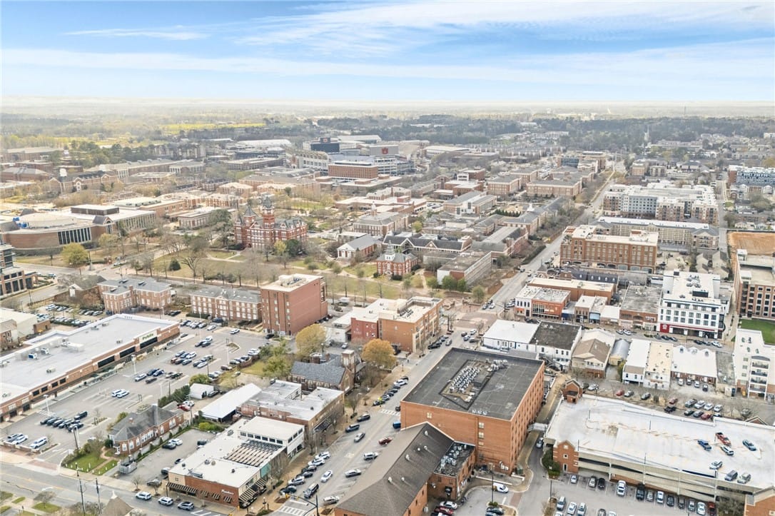 145 E Magnolia Ave Apt 310, Auburn, AL 36830, A dynamic aerial view showcases the vibrant citysc