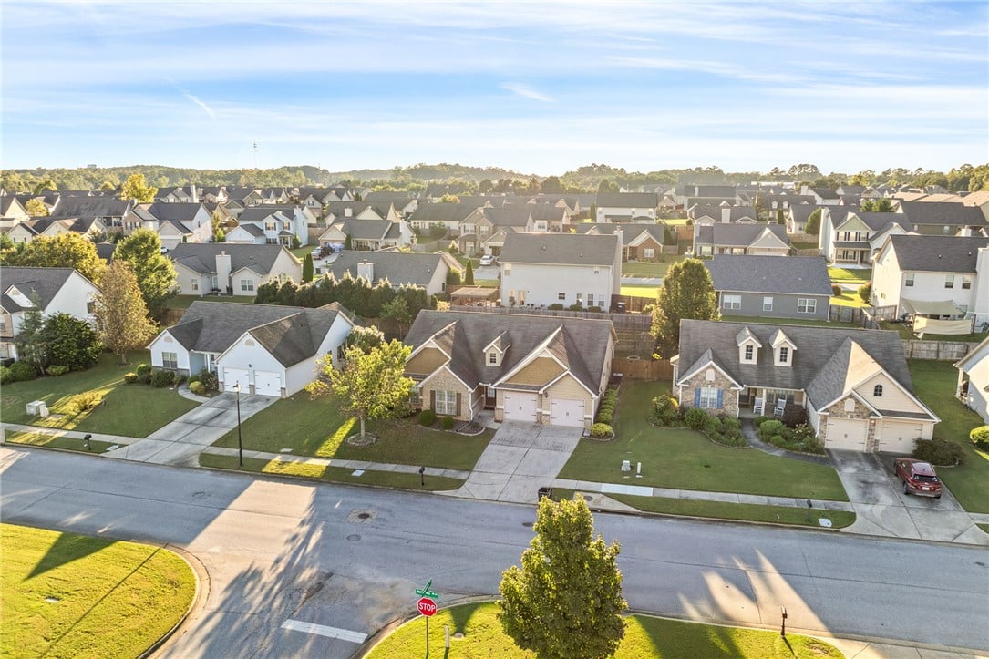2708 Wyndham Gate Blvd, Opelika, AL 36804, An aerial view showcases a quiet suburban neighbor