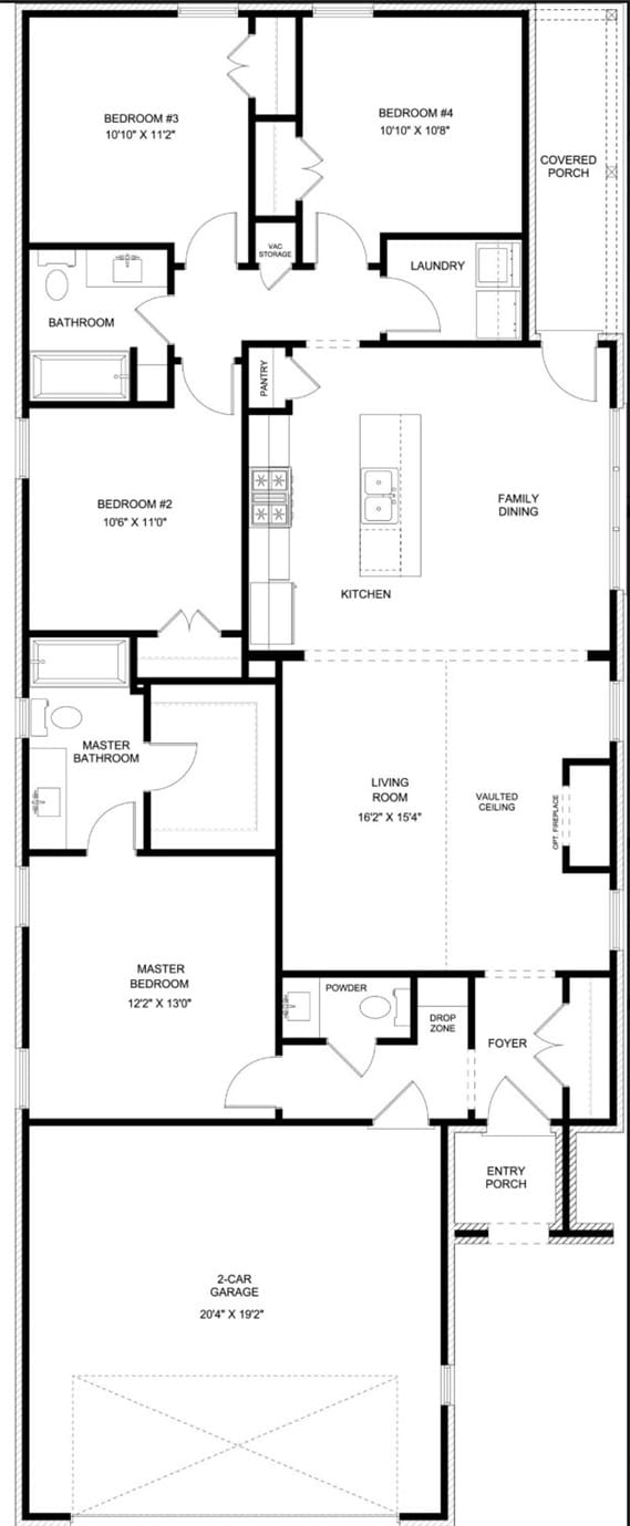75 Firefly Ln, Opelika, AL 36804, Hampton Floor Plan
