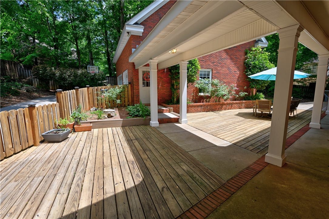 1515 Crossing Way, Auburn, AL 36830, USA, Deck with walkway leading to garage & above-garage