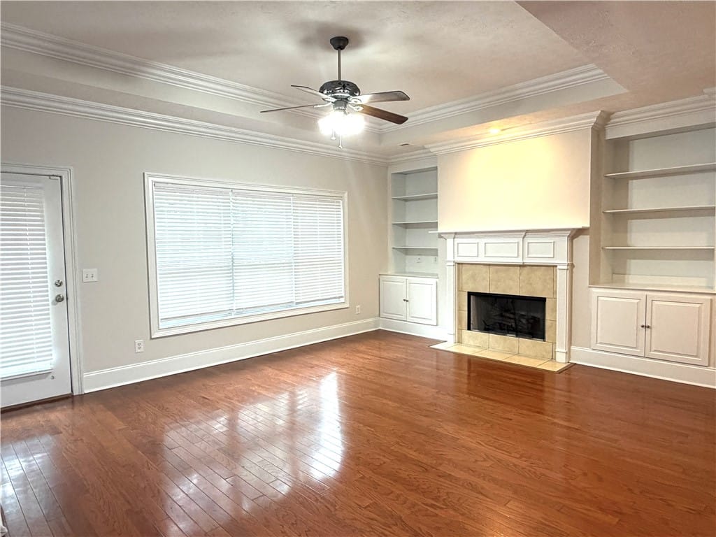 1416 Cloverbrook Cir, Auburn, AL 36832, USA, Rich hardwood floors complement built-in shelving