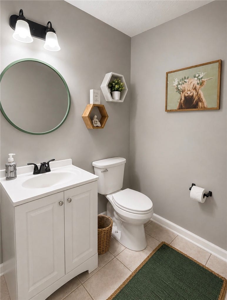 2428 E University Dr Apt 206, Auburn, AL 36830, A well-appointed lavatory with a pristine vanity a