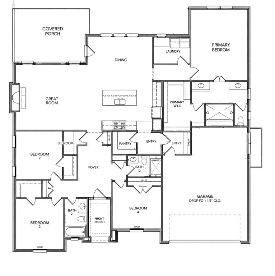 1139 HOGAN, Auburn, AL, 36830, Main Level Floor Plan!