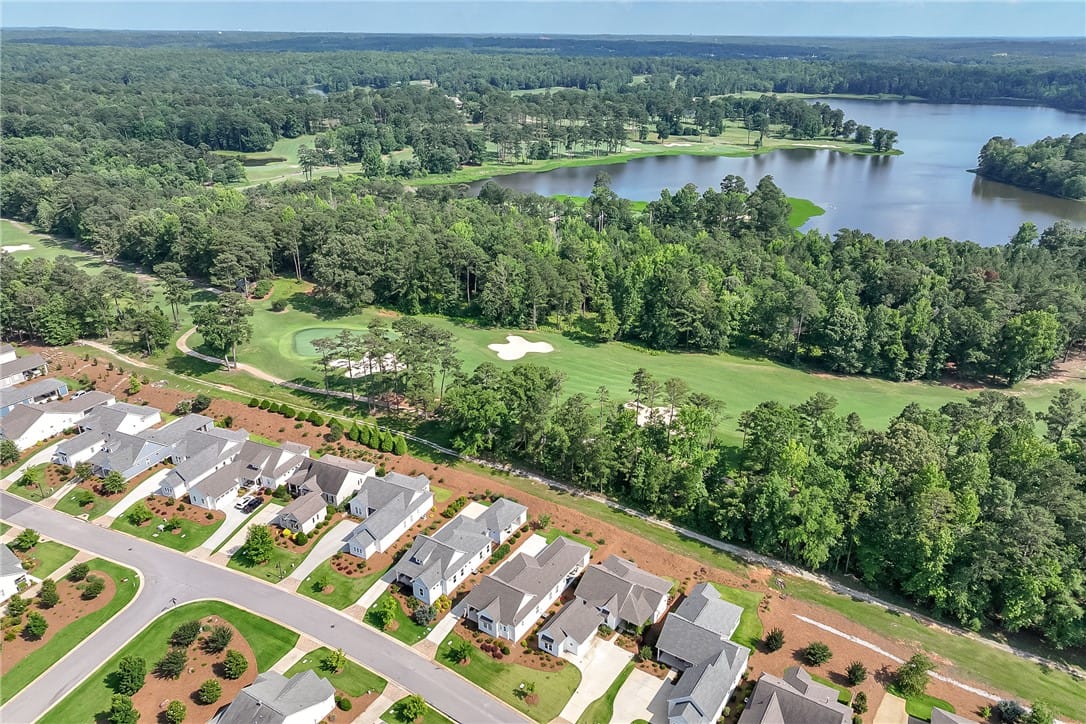 3577 Eagle Trl, Opelika, AL 36801, An aerial perspective reveals a serene golf course