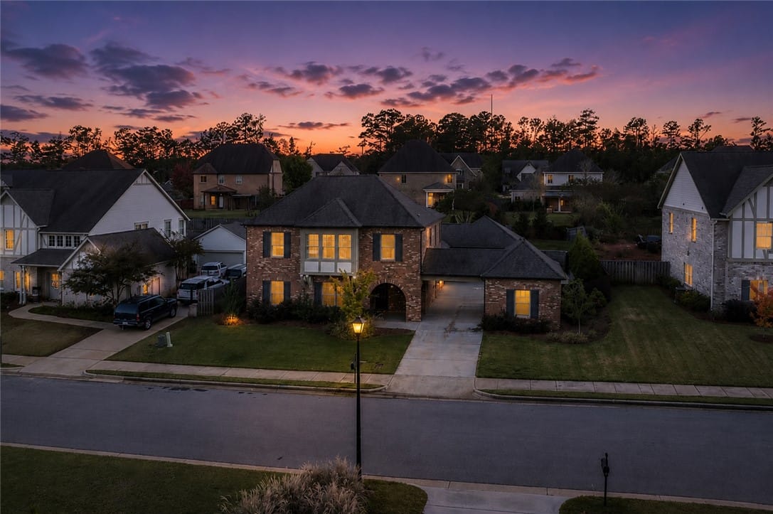 1153 Southridge Ct, Auburn, AL 36832, Witness the dramatic twilight colors unfold over t