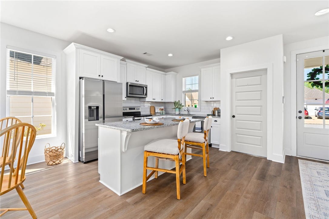 1261 Foxtail Ln, Opelika, AL 36801, USA, Open concept kitchen with bar seating. Refrigerato
