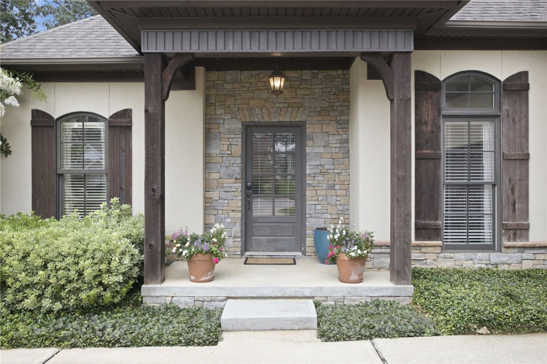 2658 Sophia Ct, Auburn, AL 36830, A welcoming stone and stucco facade greets visitor