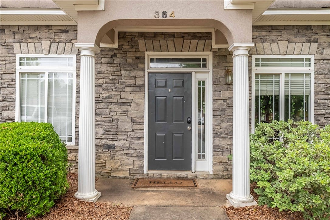 364 Jack Hampton Dr, Auburn, AL 36830, USA, A welcoming front entrance, framed by columns, off