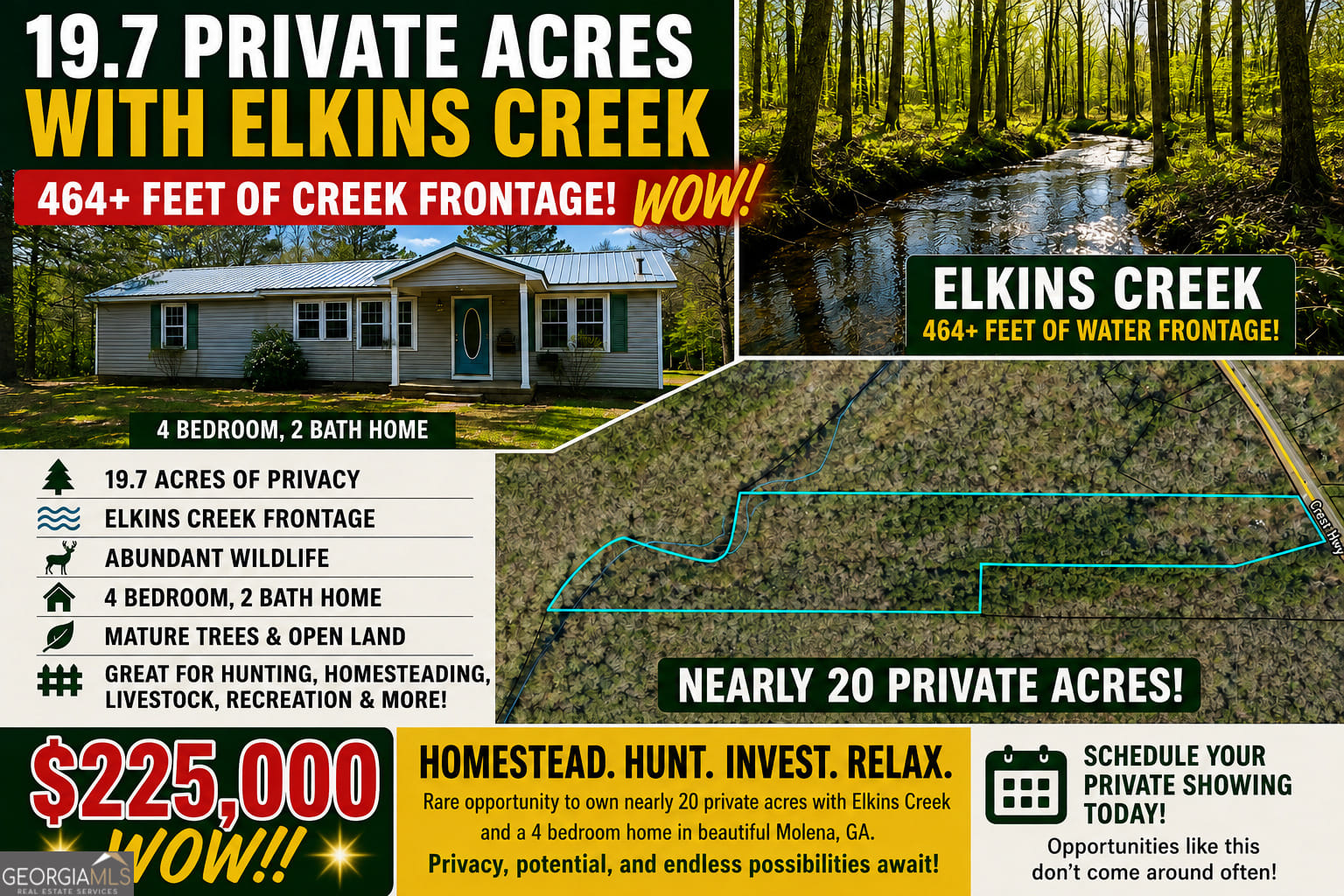 7367 Crest, Molena, GA, 30258