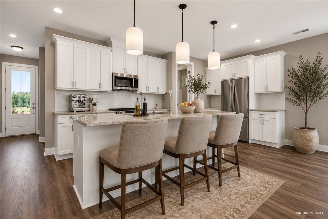 3511 FULLER, Opelika, AL, 36801, A well-lit kitchen with sleek white cabinetry, gle