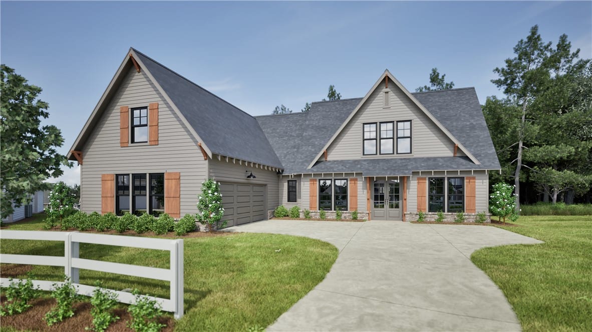 1360 HOMESTEAD, Auburn, AL, 36830, Digital Rendering of Pre-Sale Holly B Floor Plan o