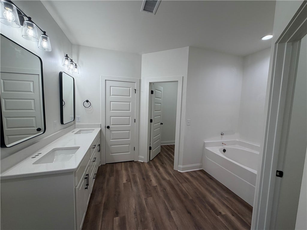 2911 Lee Rd 40, Salem, AL 36874, A spacious double vanity and a built-in soaking tu