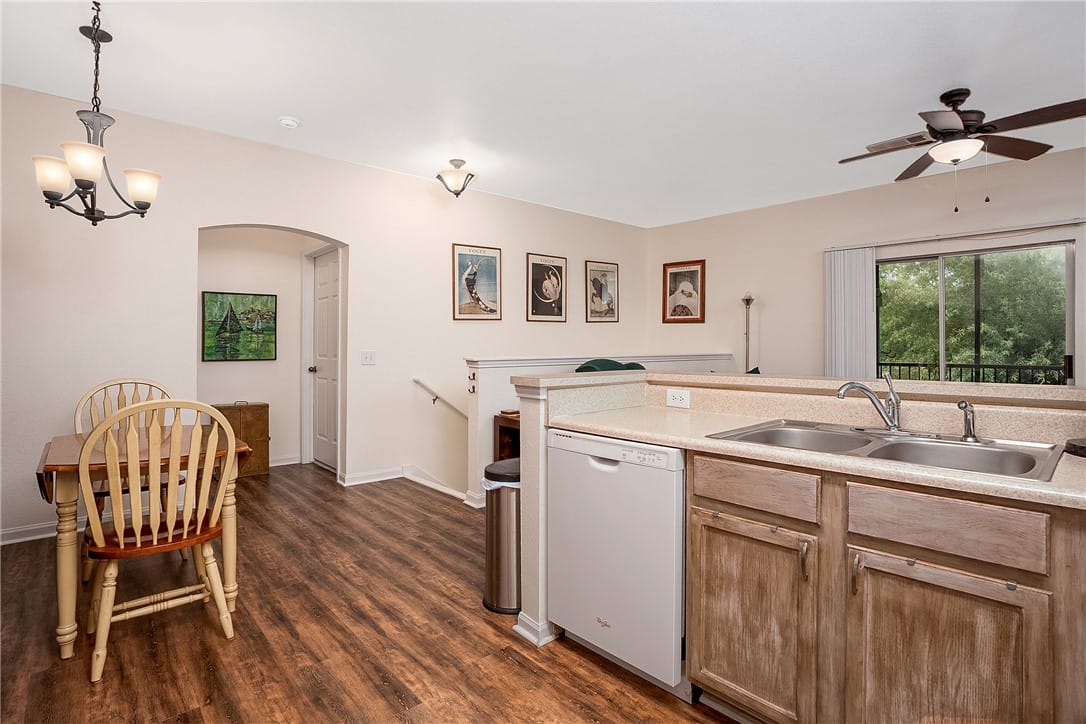 447 W Longleaf Dr Apt 301, Auburn, AL 36832, An open concept kitchen transitions into a casual