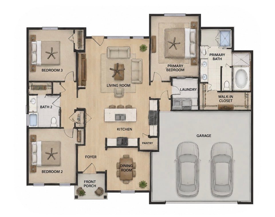 328 Lee Rd 209, Phenix City, AL 36870, An intuitive single-story layout optimizes space w