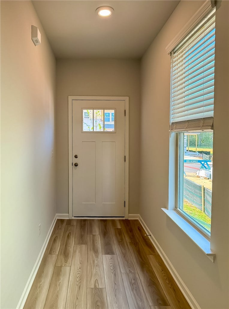 2571 Arlee Ave, Opelika, AL 36804, A welcoming entryway features handsome plank floor