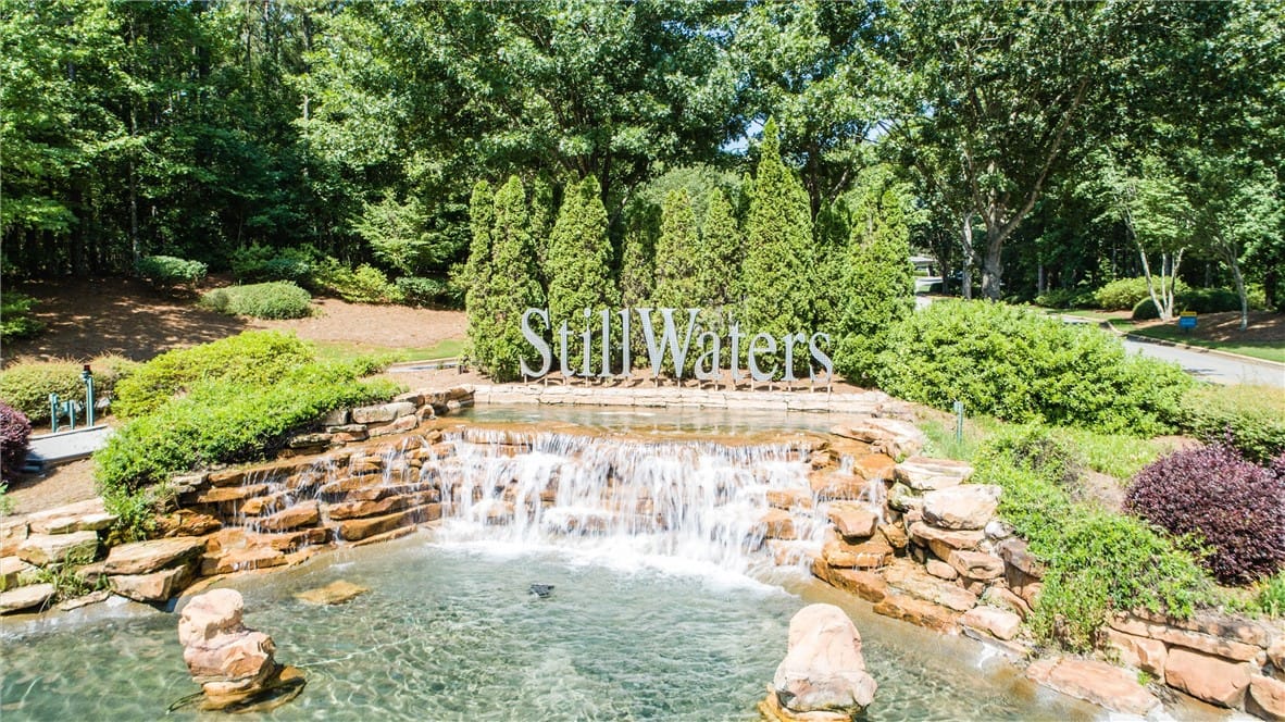 97 S Fern Rdg, Dadeville, AL 36853, An inviting entrance with a cascading waterfall an
