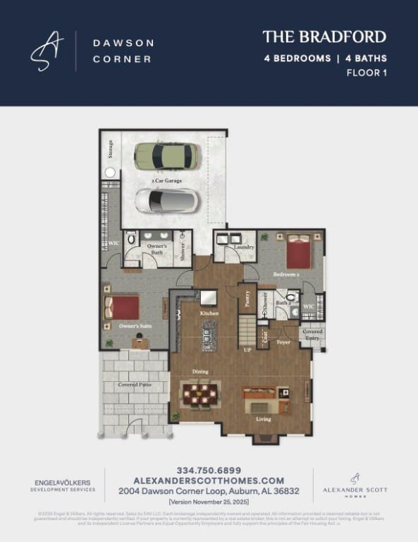 3021 DAWSON CORNER, Auburn, AL, 36832, BRADFORD II FLOORPLAN
