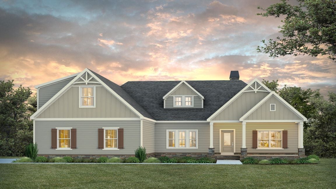 5 Lee Rd 344, Salem, AL 36874, Craftsman-style facade with gables and stone accen
