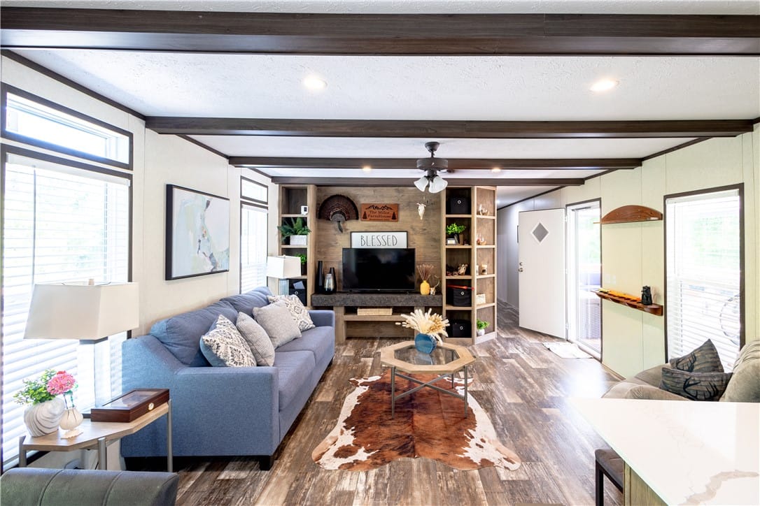 3760 Co Rd 52, Notasulga, AL 36866, Rich wood-toned ceiling beams complement the floor