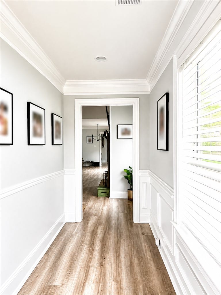 62 Ivy Lp, Phenix City, AL 36867, This bright hallway features rich flooring and ele
