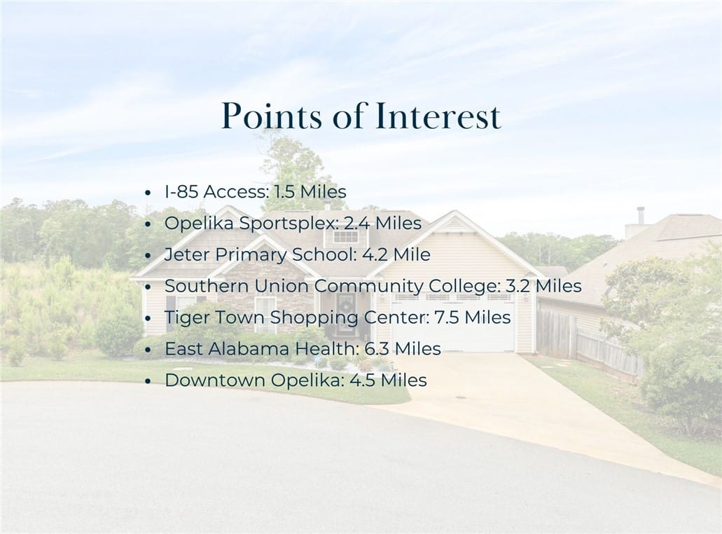2902 Anderson Lakes Cir, Opelika, AL 36801, Conveniently located to interstate access and all
