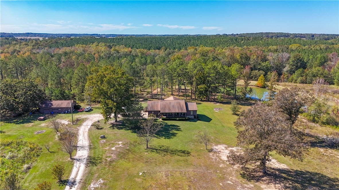 4351 Co Rd 282, Five Points, AL 36855, Mature woodlands and a quiet pond surround this ex