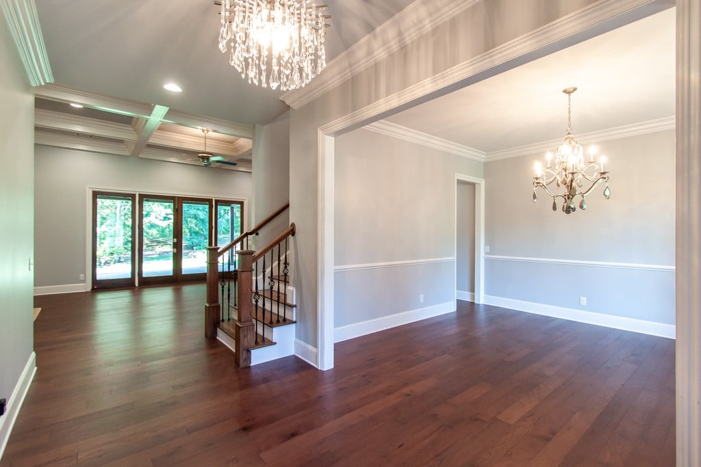 1412 Falls Crest Dr, Auburn, AL 36830, Grand foyer with dark wood flooring and a classic