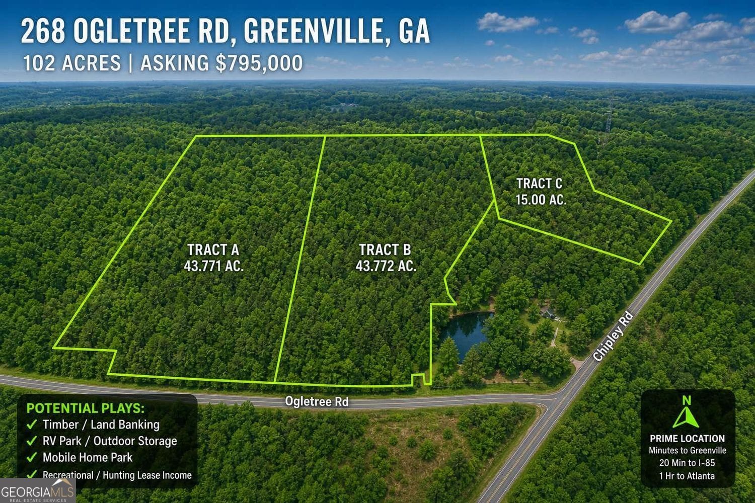 268 Ogletree Rd, Greenville, GA 30222