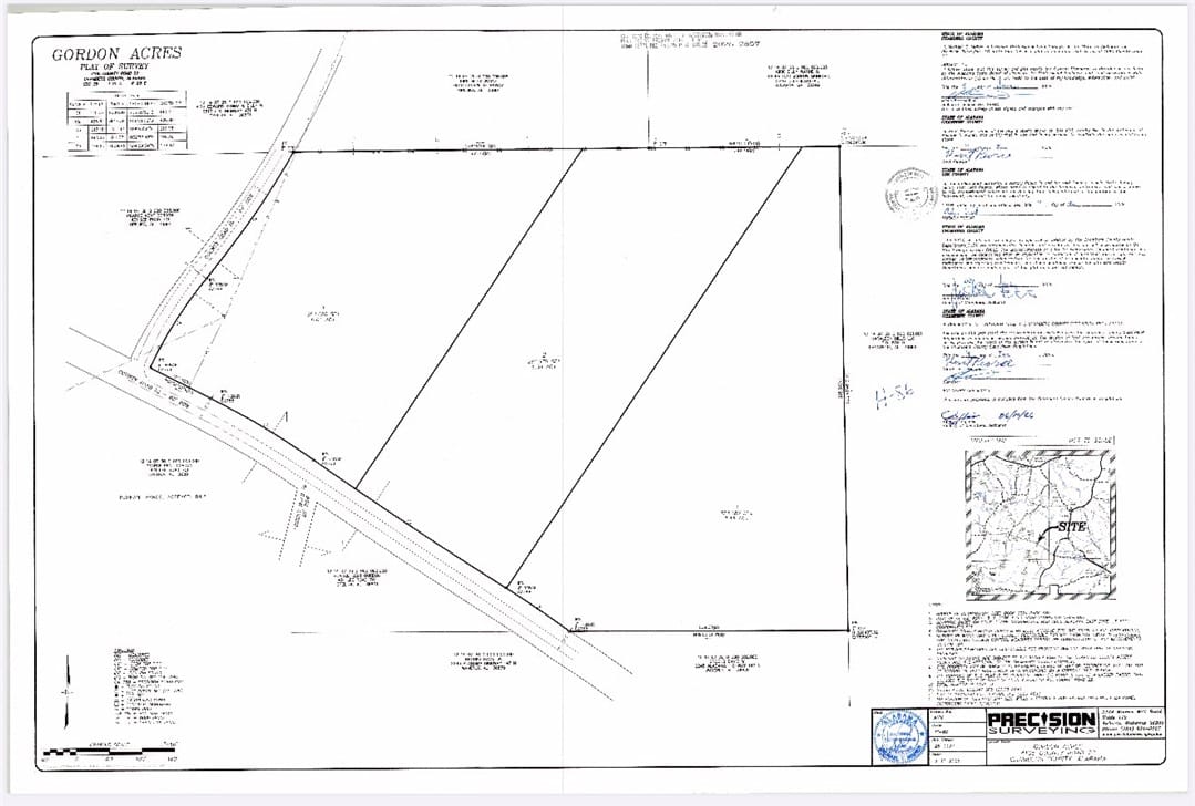 4105 COUNTY ROAD 22, Waverly, AL, 36879, A comprehensive plat of survey delineating propert